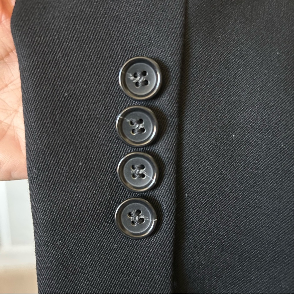 Vintage J Crew Black Blazer 100% Wool, Preppy Made in Japan - Picture 5 of 9